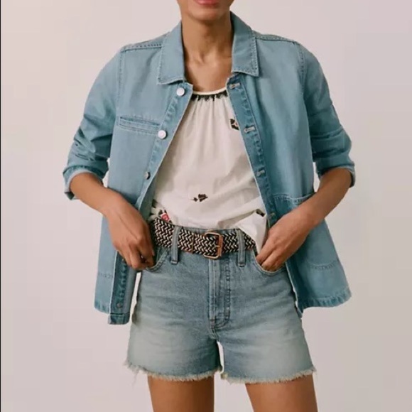 MADEWELL THE PERFECT JEAN SHORT BLUE SIZE 25 - Picture 6 of 6